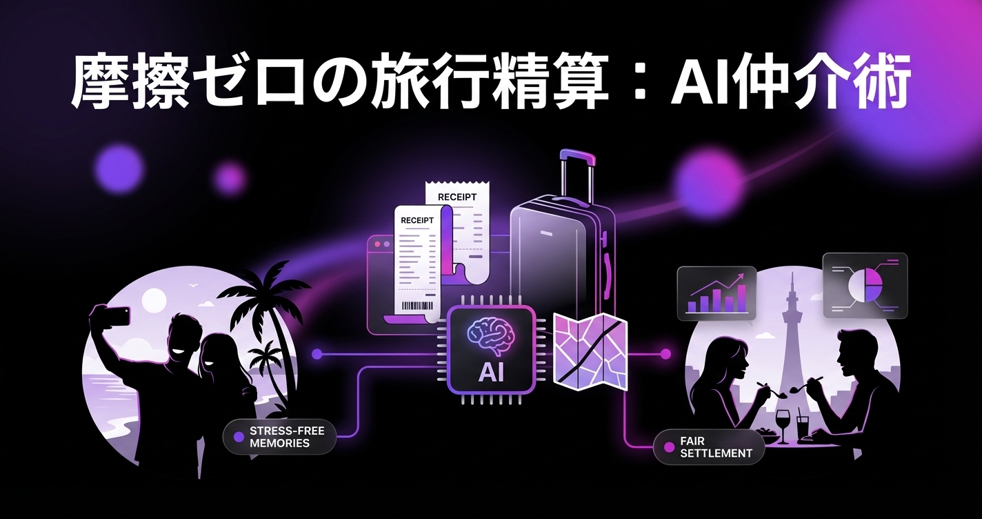 摩擦ゼロの旅行精算:AI仲介術のアイキャッチ画像 - 旅行・イベントに関する記事