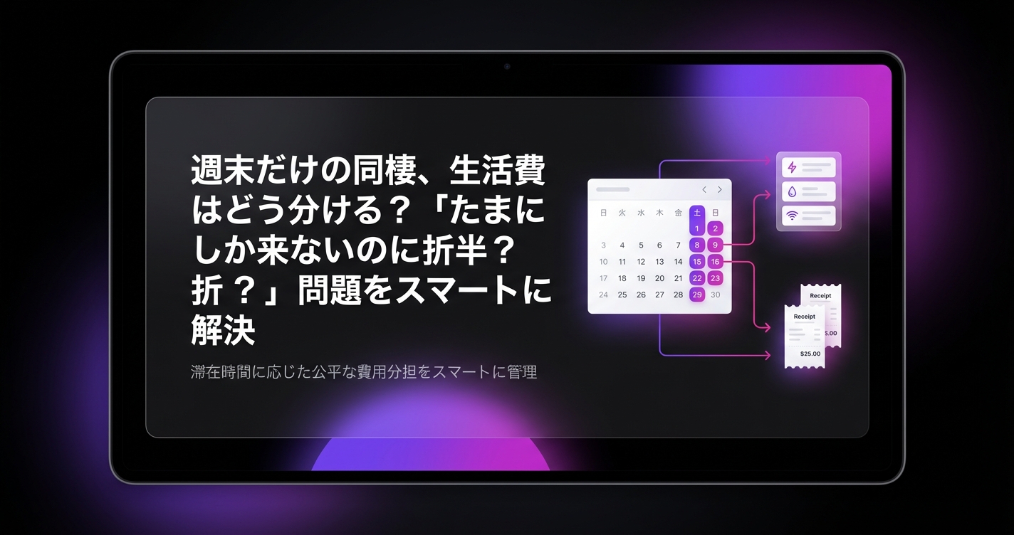 週末だけの同棲、生活費はどう分ける?「たまにしか来ないのに折半?」問題をスマートに解決のアイキャッチ画像 - 同棲・カップルに関する記事